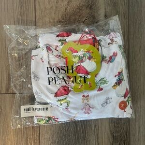 Posh Peanut Sneaky Grinch Twirl Dress - White and Red